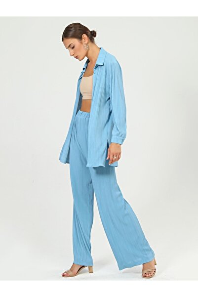 Juste Studio Вельветові гомстени Бірюзовий костюм