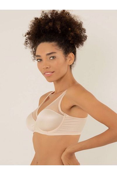 Miorre Underwire Tulle Λεπτομερές Minimizer Gathering σουτιέν