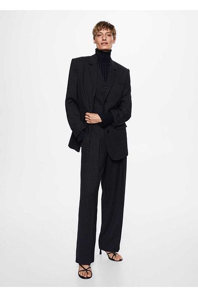 MANGO Woman Pinstripe Suit Trousers