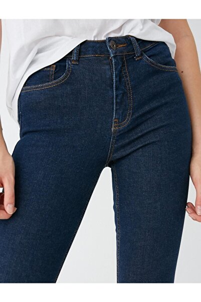 Trn JNS Dark Blue Color Colorfast Skinny Jeans Trousers