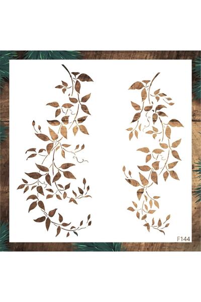 STENCİLTASARIM Stencil Tasarım F144 Sarmaşık - Dekoratif Duvar Ve Eşya Boyama...