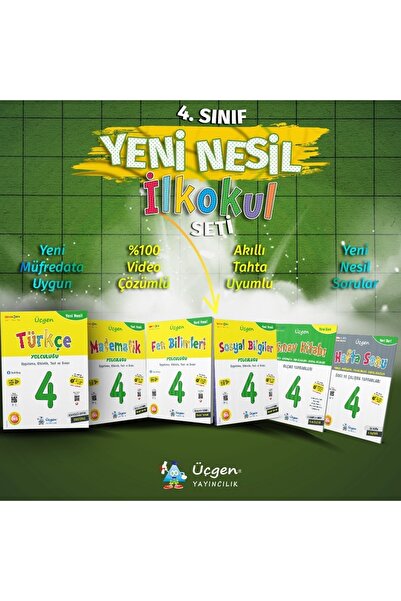 Üçgen Yayıncılık Üçgen 4.sınıf Yeni Nesil Ilkokul Yolculuğu Seti 2022-2023