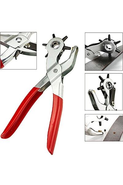 AYACO Kemer Delme Pensesi Aleti Deri Delici Pensi Zımba