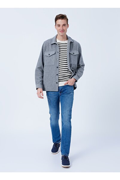 Fabrika Low Waist Narrow Leg Slim Fit Blue Men's Denim Trousers Zerrı 2