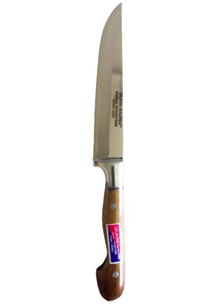 Çelikörs Paslanmaz Yatağan Mutfak Bıçağı - Sebze - Meyve - Et Kesme Bıçağı - Ahşap Saplı Paslanmaz Çelik