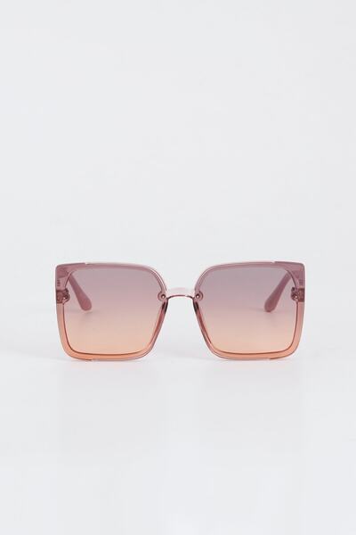 Kapin Kare Sap Detaylı Güneş Gözlüğü - Iki Renk Cam