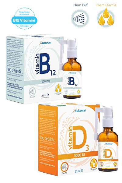 Avicenna D3 Vitamini Ve B12 Vitamini - Yetişkinler Için Vitamin Seti