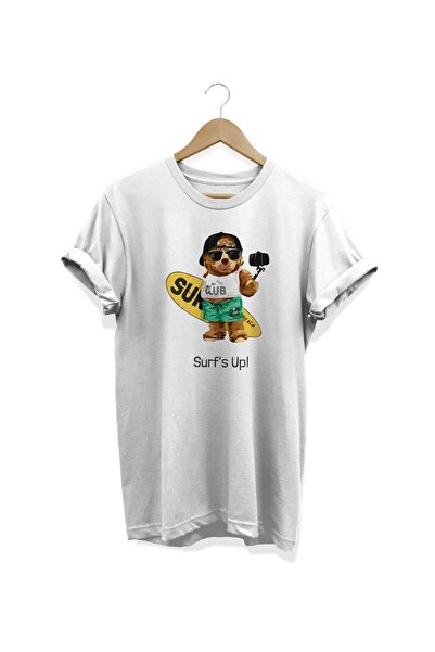 WİDİ Sferfer Teddy Bear Štampano 100% pamuk Digitalna štampa paket beli T-shirt