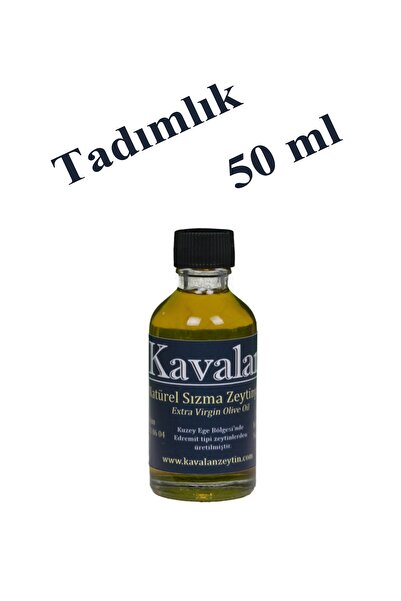 Kavalan 1 Adet 50 ml Tadımlık Kuzey Ege Erken Hasat Soğuk Sıkım Nat. Sızma Zeytinyağı / Yeni Sezon 2025-26