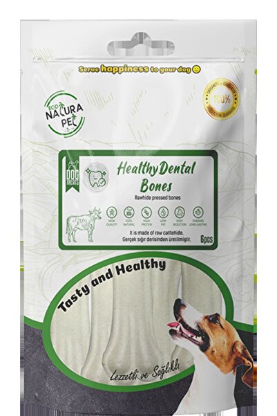 Natura Pet Eco Natura Pet Healty Dental Bones Beyaz Pres Kemik 8cm 6lı 120gr