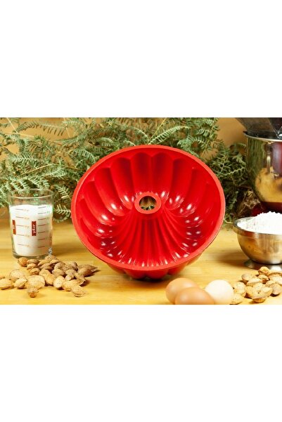 ThermoAD Granite Cast Slice Cake Mold / Red