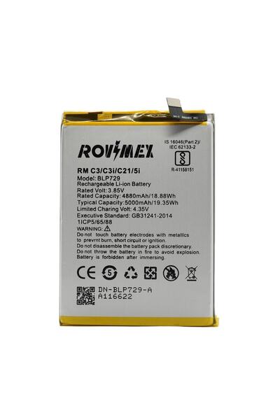 Rovimex Realme C21 (rmx3201) Batarya Pil
