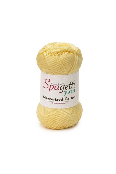 Spagettiyarn Πλεκτό νήμα από βαμβακερό μαλακό κίτρινο χέρι