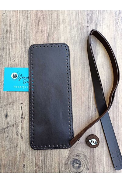 Yüncü Dede جلد صناعي بني غامق محبوك ورق خيط مربع مجموعة حقائب زارا النموذجية ...