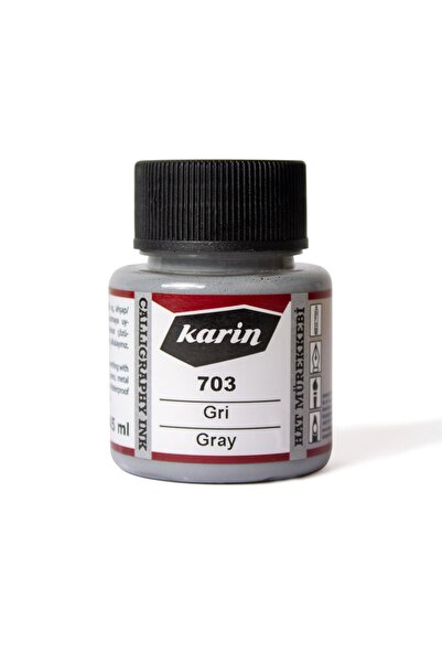 Karin Hat Mürekkebi 45ml Gri 703