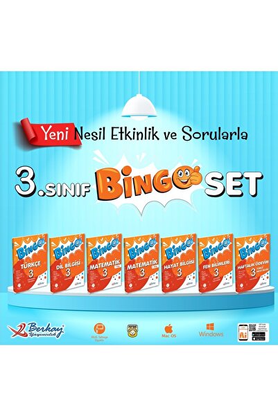 Berkay Yayıncılık Berkay Yayınları 3. Sınıf Bingo Set