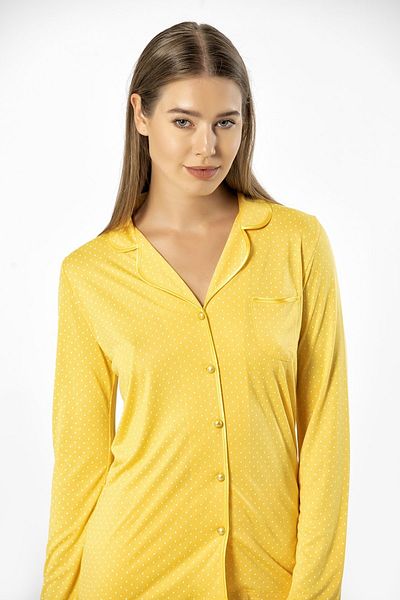 TÜREN Polka Dot Long Sleeve Pajama Set