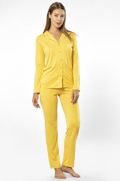 TÜREN Polka Dot Long Sleeve Pajama Set