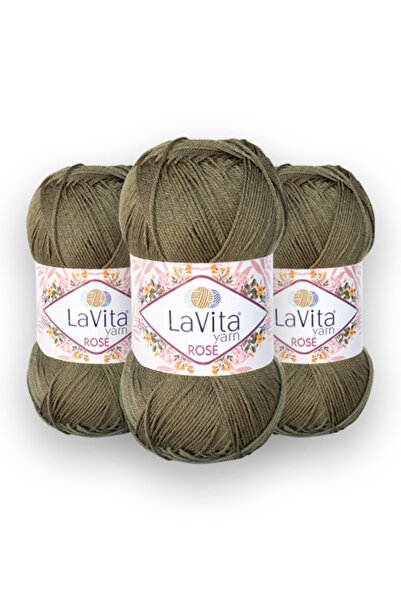 LaVita Yarn مجموعة من 3 خيوط أميجورومي وبنش وإيتامين وحياكة يدوية من خيوط تاك...