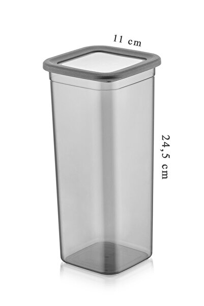 NAR ZÜCCACİYE 24'lü Set Sızdırmaz Kapaklı Kare Erzak Saklama Kabı 24x1900 Ml ...