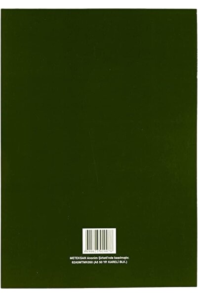 Meteksan لوحة مذكرة كلاسيكية مربعة مقاس A5، 50 ورقة، مفكرة، غلاف من الورق المقوى