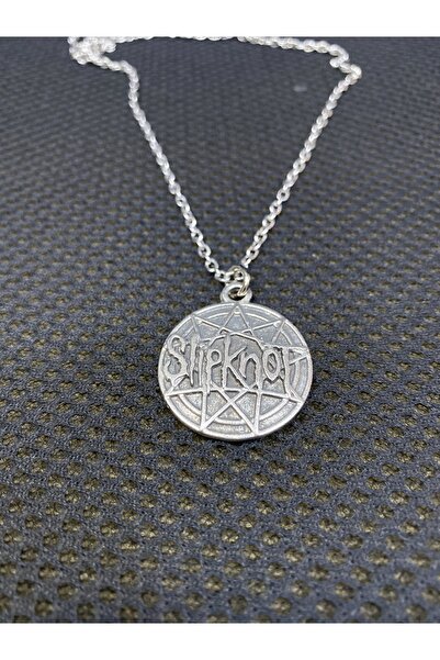 Köstebek Slipknot Yuvarlak Logo Kolye