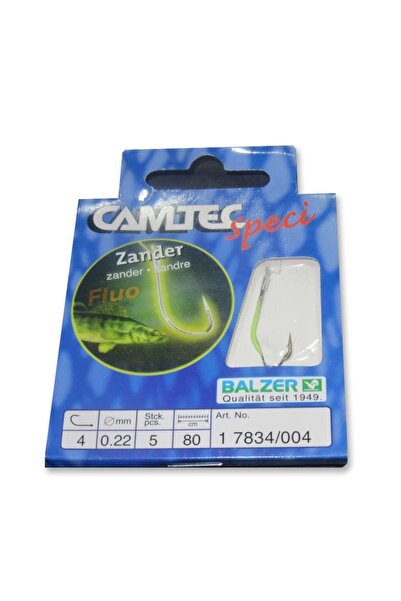 BALZER Camtec Speci #4 0.22 Mm 5 Adet 80 Cm Misinalı Uv Kanca Iğne