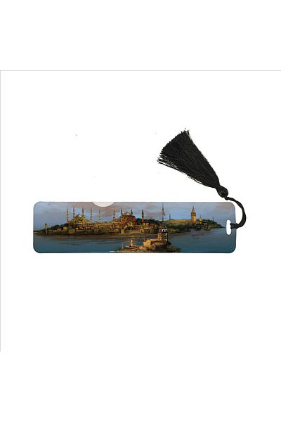Sadrazam Σελιδοδείκτης Istanbul Printed, Tassel Bookmark (δώρο Σελιδοδείκτης, σελιδοδείκτης-067)