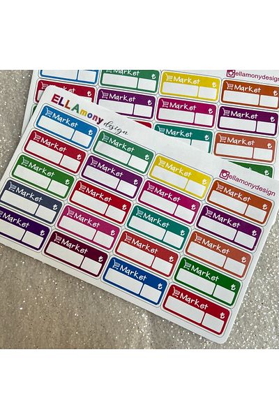 Ellamony Αυτοκόλλητο Planner - Ετικέτα Ajanda - Αυτοκόλλητο παρακολούθησης εξόδων μαρκέτου 1 τεμάχιο