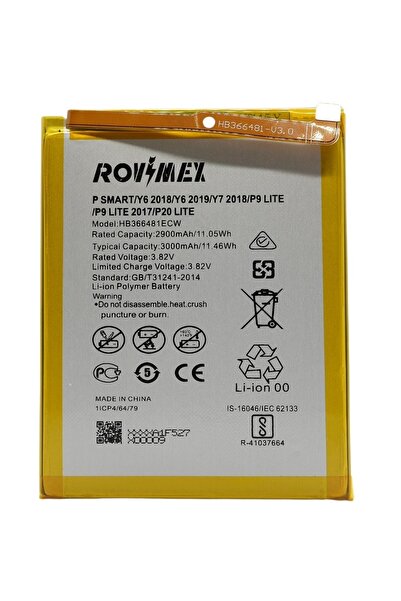 Rovimex Huawei P Smart 2018 (fıg-lx1) Batarya Pil