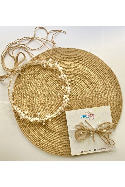 irembaby Anne Bebek Lohusa Seti Hasırlı Incili Lohusa Tacı Ve Bebek Saç Bandı...