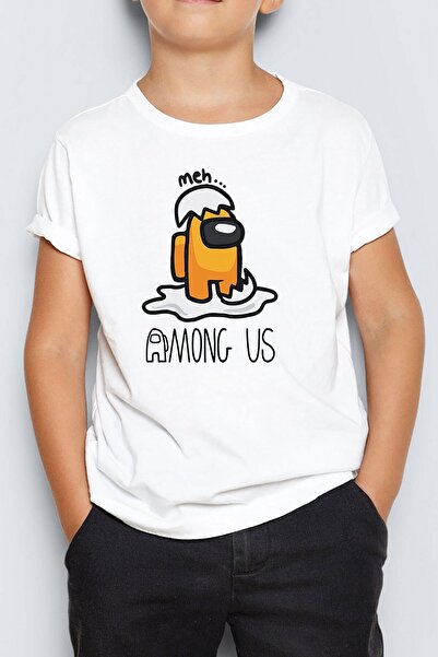 Morinna İm Tricou unisex pentru copii cu imprimeu Among Us Mr-05