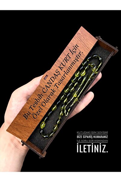 KANUNİ TESBİH Браслет от янтар с аравийски мотив