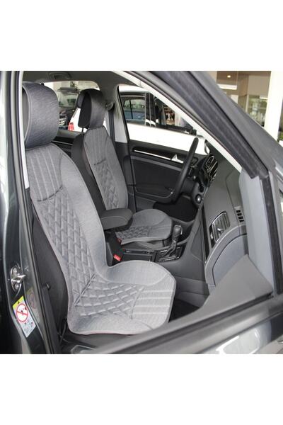 Space Toyota Aygo Lüks Oto Koltuk Minderi Ön 2'li Set Elegance Gri