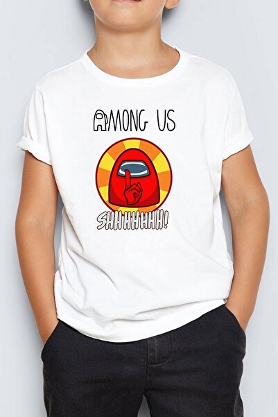 Morinna İm Tricou unisex pentru copii cu imprimeu Among Us Mr-06