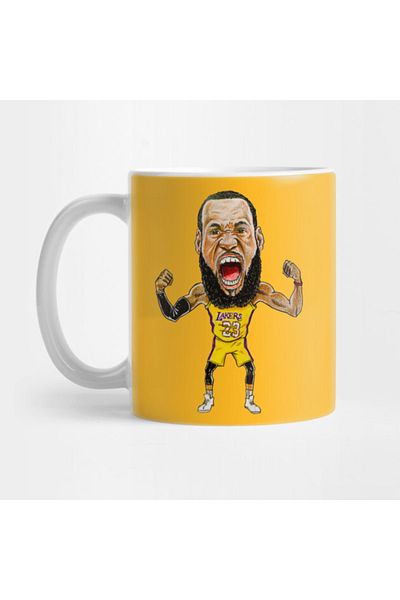 Pixxa Lebron James Cartoon Mug Cup
