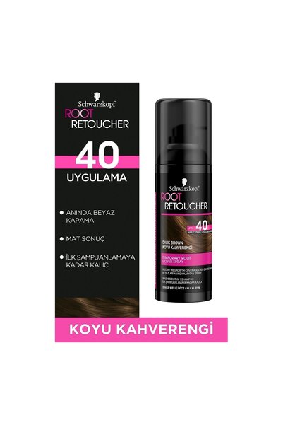 Root Retoucher Beyaz Kapatıcı Sprey Koyu Kahverengi 120 Ml