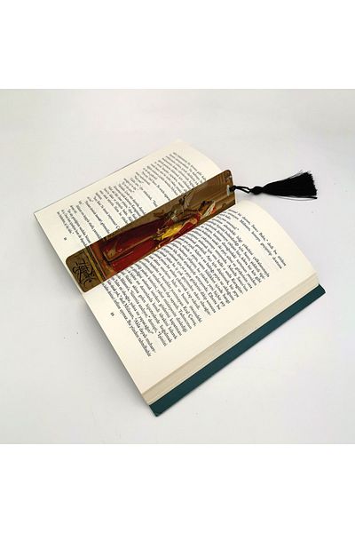 BAKSEPETE Janissary Printed, Tasseled Bookmark (gift Bookmark, bookmark-109)