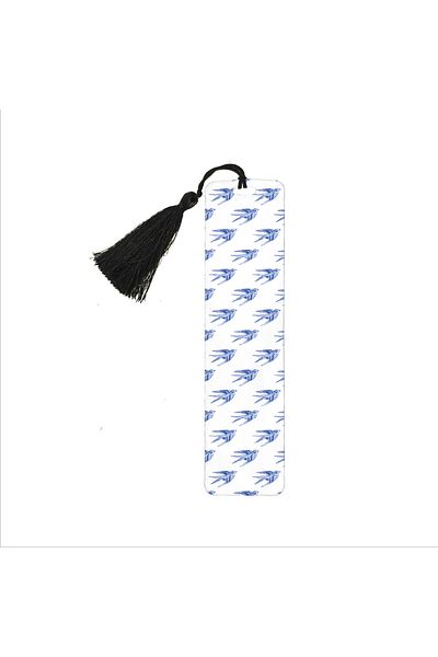 BAKSEPETE Swallow Pattern Printed, Tasseled Bookmark (gift Bookmark, bookmark-131)
