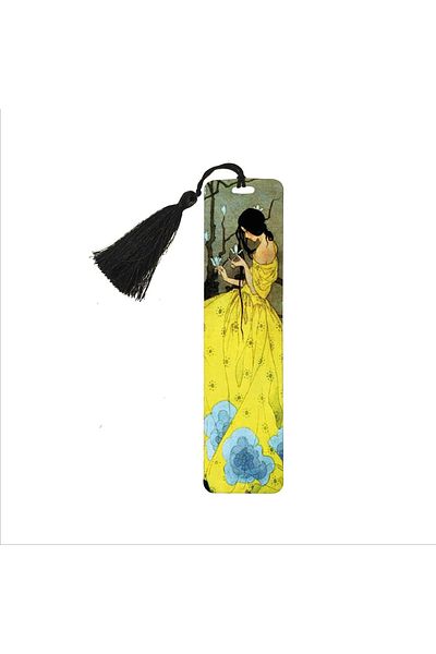 BAKSEPETE The Promise of Spring (majorie Miller) Printed, Tasseled Bookmark (gift Bookmark, bookmark-108)