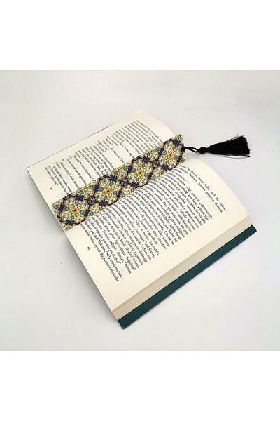 BAKSEPETE Italian Pattern Printed Tassel Bookmark