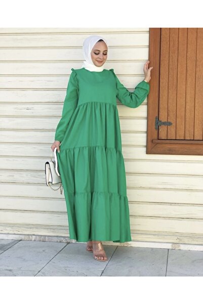 YILMAZBARMAZ Γυναικείο φόρεμα από ποπλίνα με λαιμόκοψη