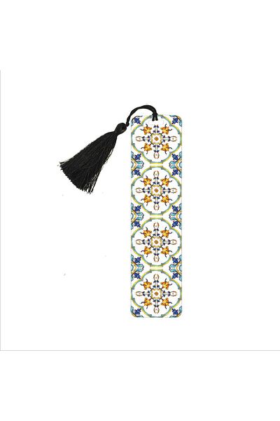 BAKSEPETE Italian Pattern Printed, Tasseled Bookmark