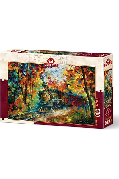 Art Puzzle 500 Piece Puzzle Autumn Train