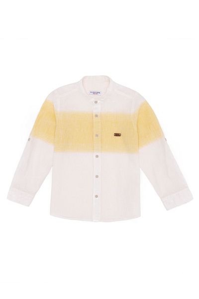 U.S. Polo Assn. Cămașă galbenă pentru băiat cu dungi Rosaceakids Vr043