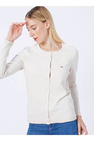 U.S. Polo Assn. Ecru Γυναικεία Ζακέτα Glt01-sk22