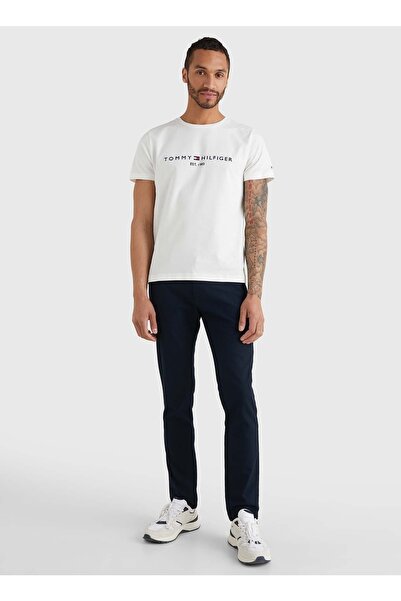 Tommy Hilfiger Beyaz Erkek T-shirt