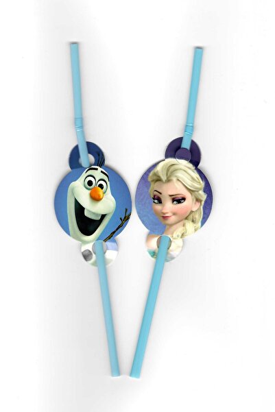 PartylandTR Frozen Temalı Pipet 10 Adet