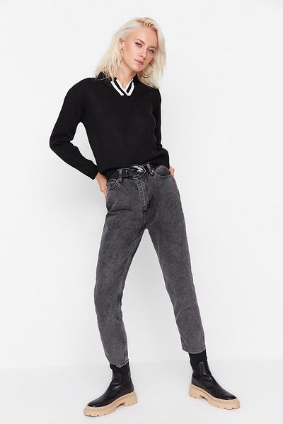 Trendyol Collection Jeans - Grau - Mom