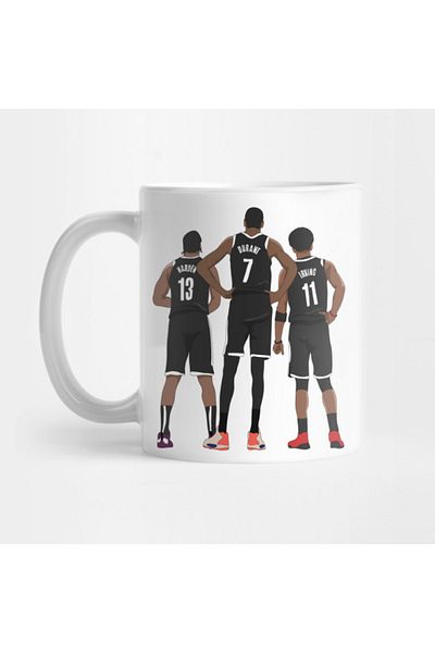 Pixxa Kevin Durant/Kyrie Irving/James Harden - Brooklyn Nets Mug